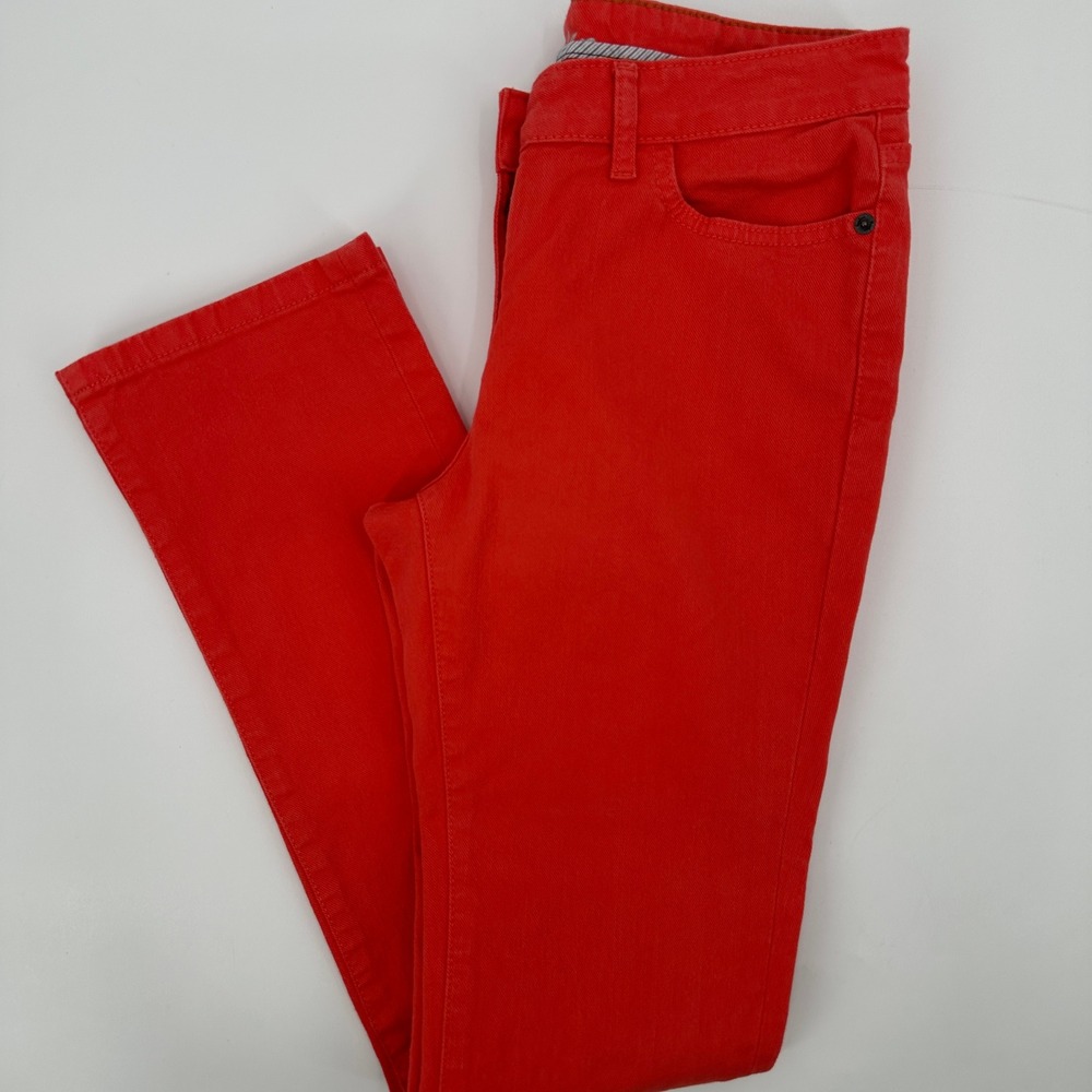 Boden Womens Orange Denim Jeans UK 8R US 4R Casual Comfort Stretch